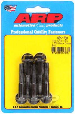 5/16 Inch Hex Bolts - Chrome Moly Black Oxide ARP Racing Products-32