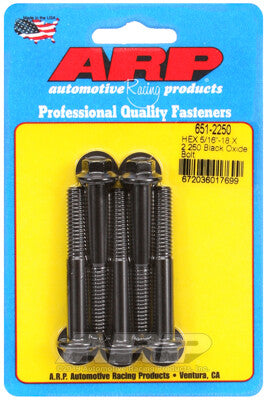 5/16 Inch Hex Bolts - Chrome Moly Black Oxide ARP Racing Products-30