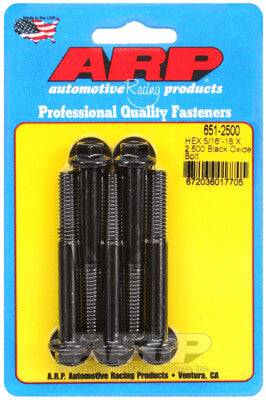 5/16 Inch Hex Bolts - Chrome Moly Black Oxide ARP Racing Products-29