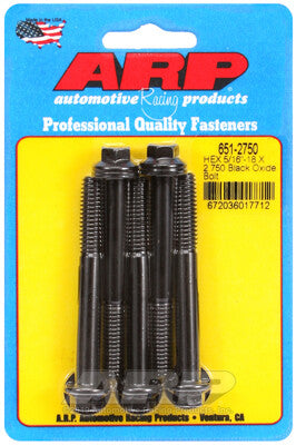 5/16 Inch Hex Bolts - Chrome Moly Black Oxide ARP Racing Products-28