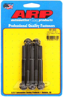 5/16 Inch Hex Bolts - Chrome Moly Black Oxide ARP Racing Products-27