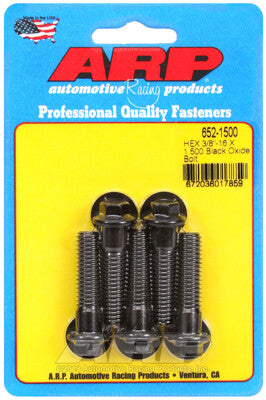3/8 Inch Hex Bolts - Chrome Moly Black Oxide ARP Racing Products-33