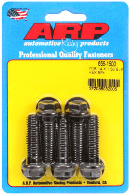 7/16-14 Hex 1/2 Wrenching Black Oxide Chrome Moly Bolts 5 Piece ARP Racing Products-14