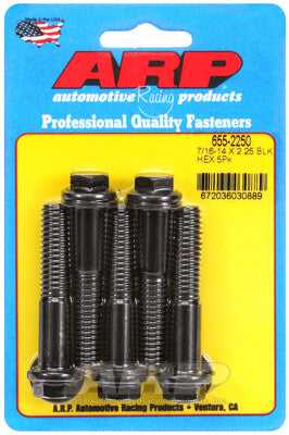7/16-14 Hex 1/2 Wrenching Black Oxide Chrome Moly Bolts 5 Piece ARP Racing Products-11