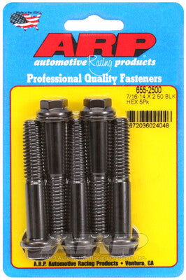 7/16-14 Hex 1/2 Wrenching Black Oxide Chrome Moly Bolts 5 Piece ARP Racing Products-10