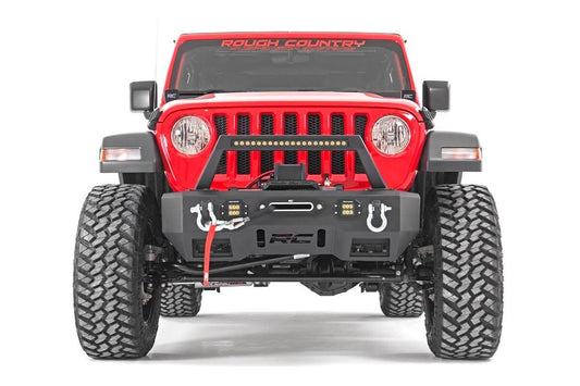 3.5 Inch Lift Kit Adj Lower FR D/S M1R Jeep Wrangler Unlimited 4WD (18-23) Rough Country-1