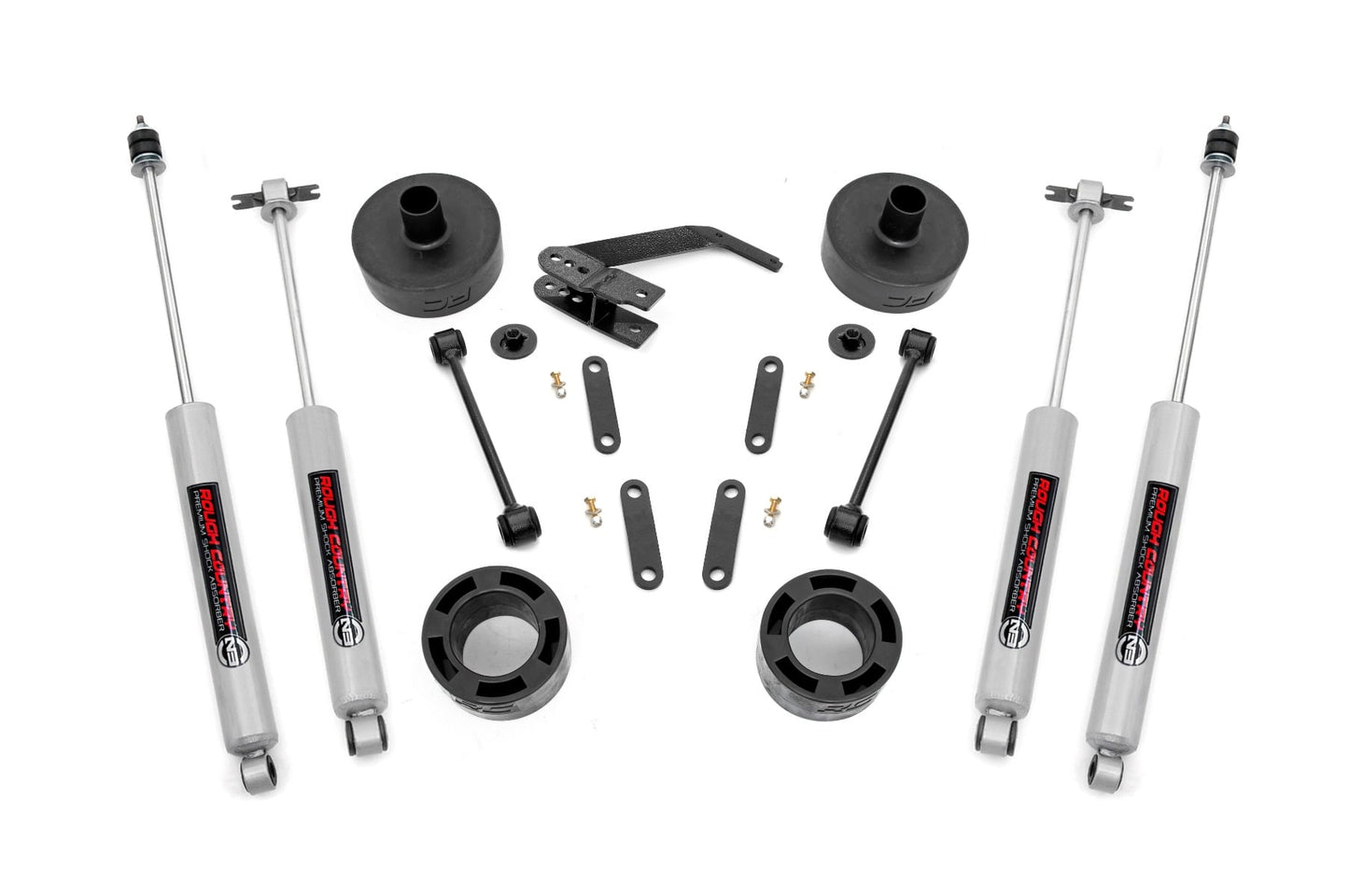 2.5 Inch Lift Kit Spacers N3 Jeep Wrangler JK/Wrangler Unlimited (07-18) Rough Country