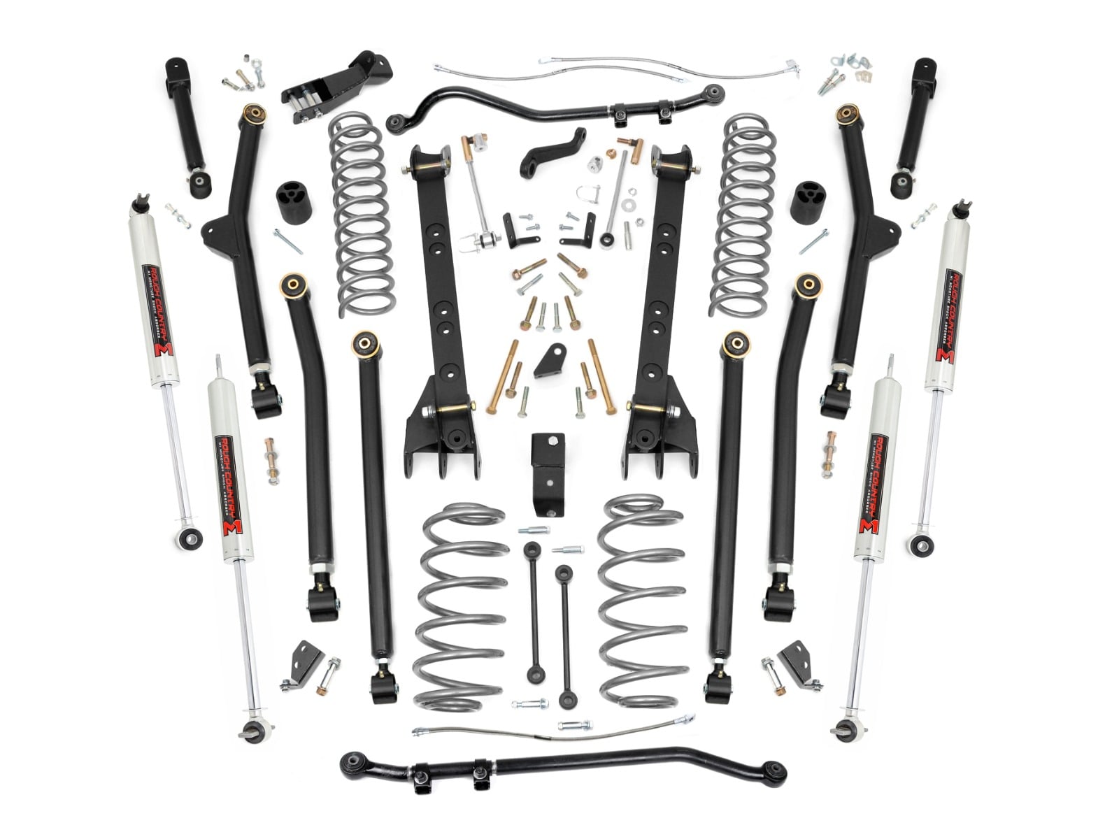 6 Inch Lift Kit Long Arm M1 Jeep Wrangler TJ 4WD (1997-2006) Rough Country