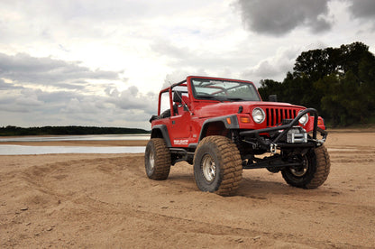6 Inch Lift Kit Long Arm M1 Jeep Wrangler TJ 4WD (1997-2006) Rough Country-2