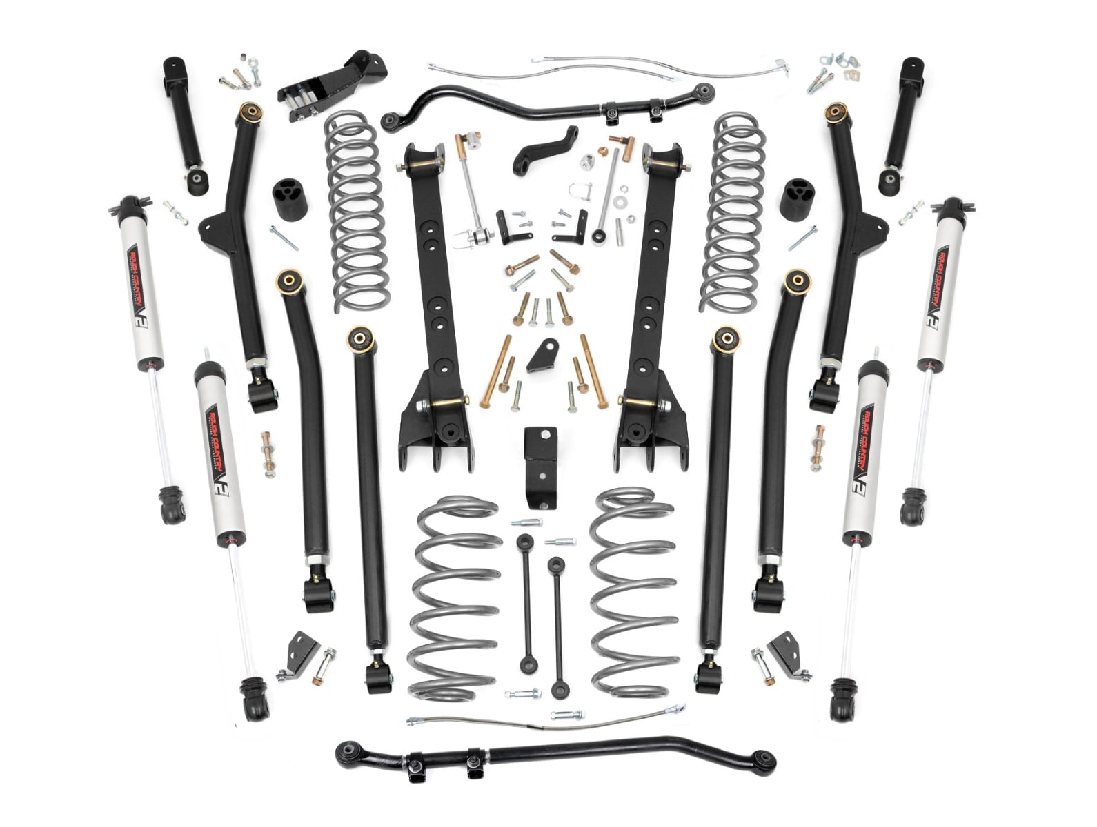 6 Inch Lift Kit Long Arm V2 Jeep Wrangler TJ 4WD (1997-2006) Rough Country