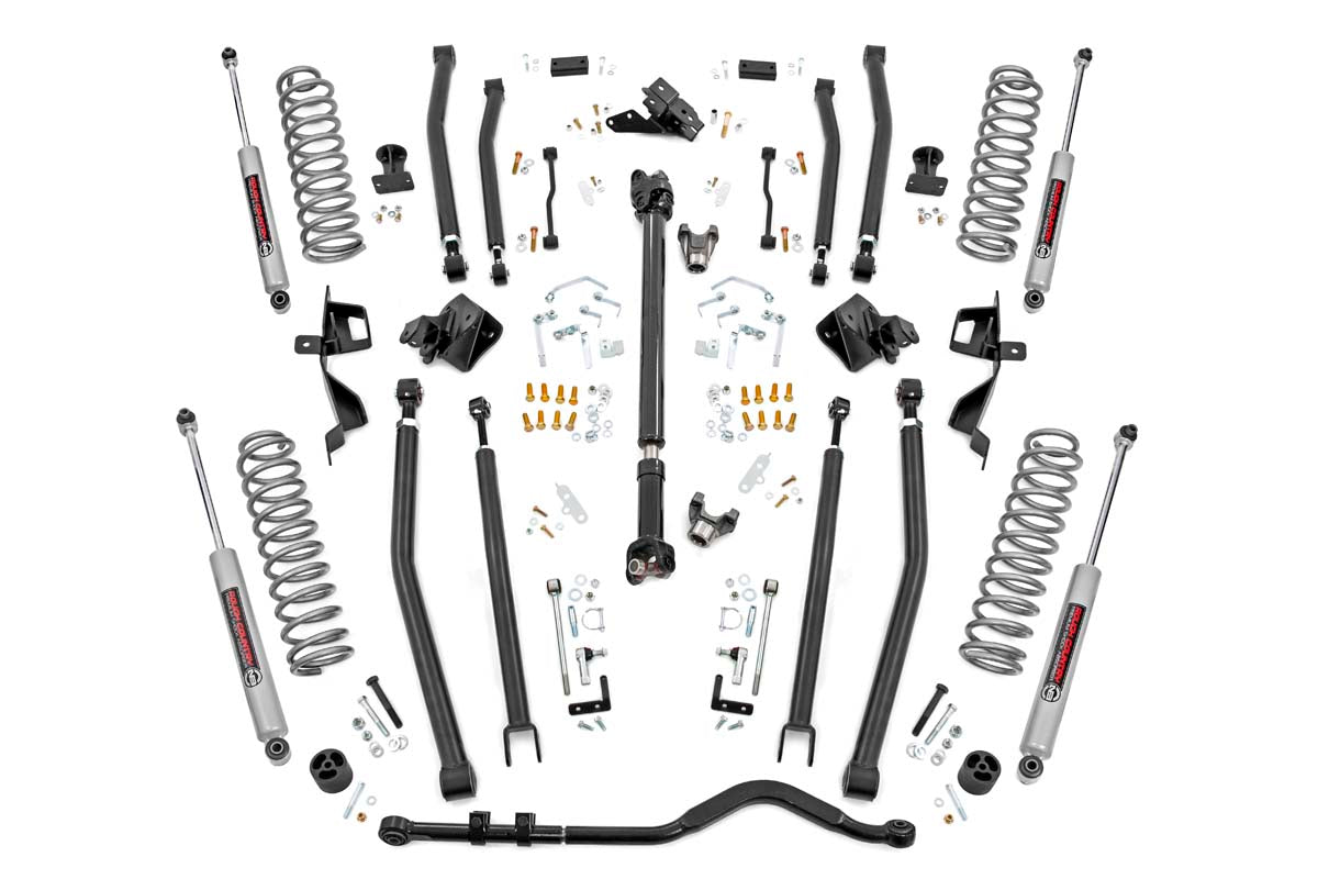 Rough Country 6 Inch Long Arm Suspension Lift Kit 18-20 Wrangler JL 4 Door Rough Country