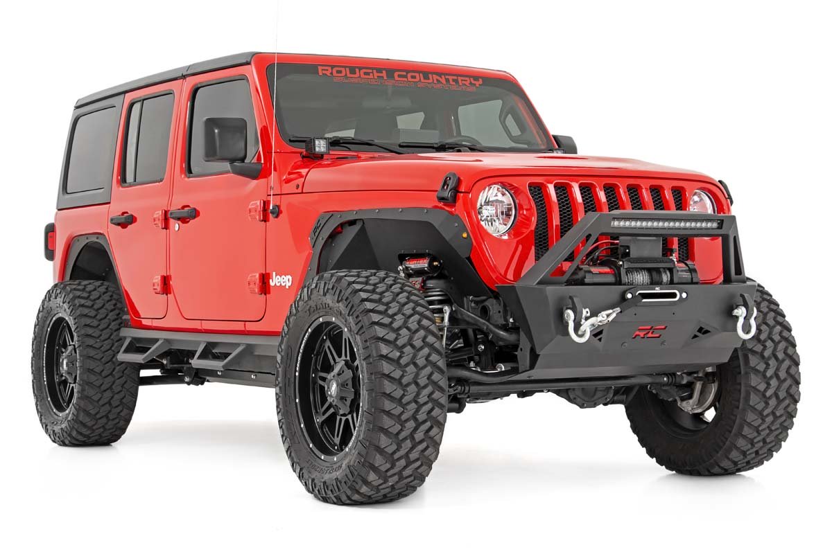 6 Inch Long Arm Suspension Lift Kit w/Vertex Shocks 18-20 Wrangler JL 4 Door Rough Country-1