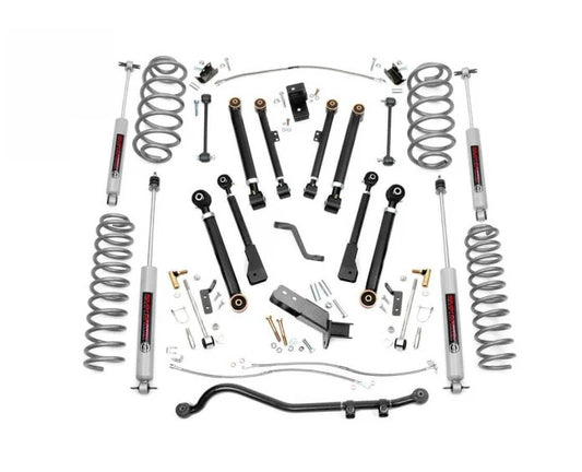 Rough Country 4 Inch Jeep X-Series Suspension Lift Kit 97-06 Wrangler TJ Rough Country