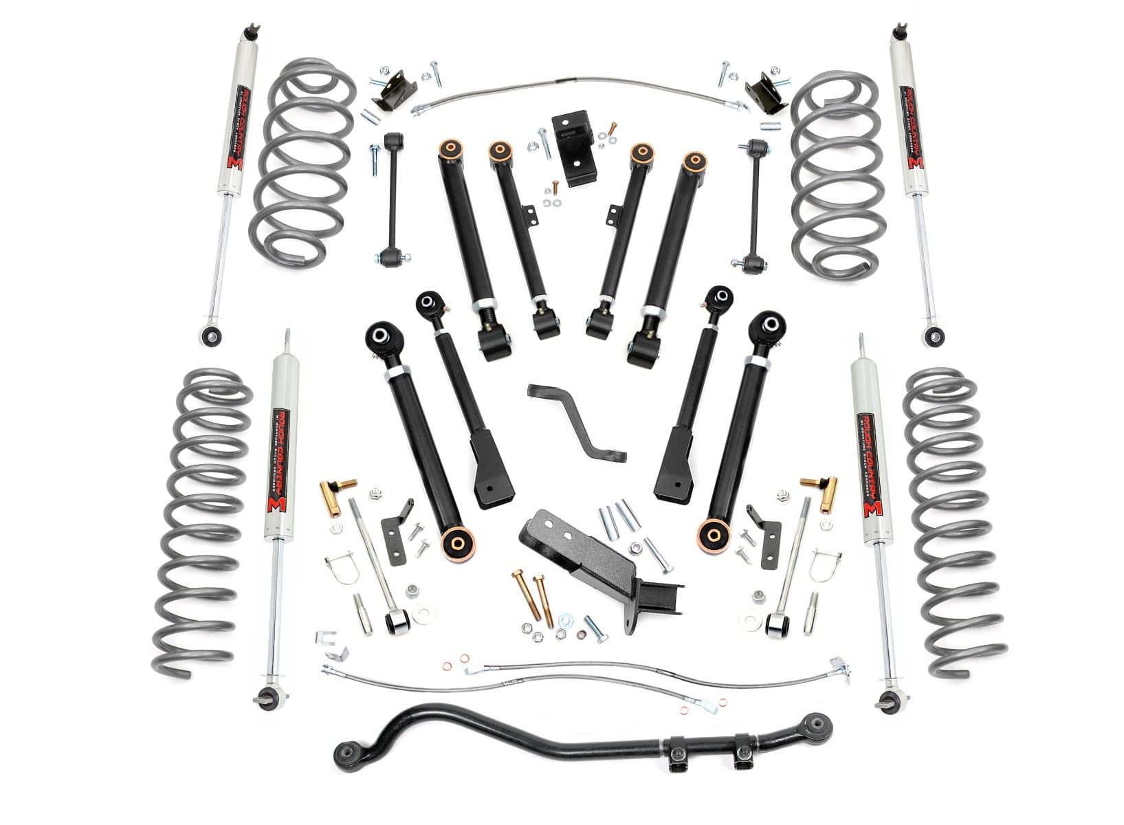 4 Inch Lift Kit X-Series M1 Jeep Wrangler TJ (97-06)/Wrangler Unlimited (04-06) Rough Country