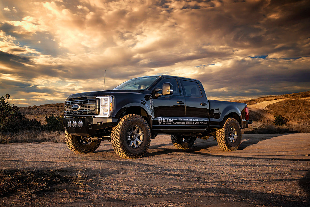 2017-2025 Ford Super Duty 0-2 Inch Lift Rear V.S. 2.0 Aluminum Series Shock Remote Reservoir ICON Vehicle Dynamics-4
