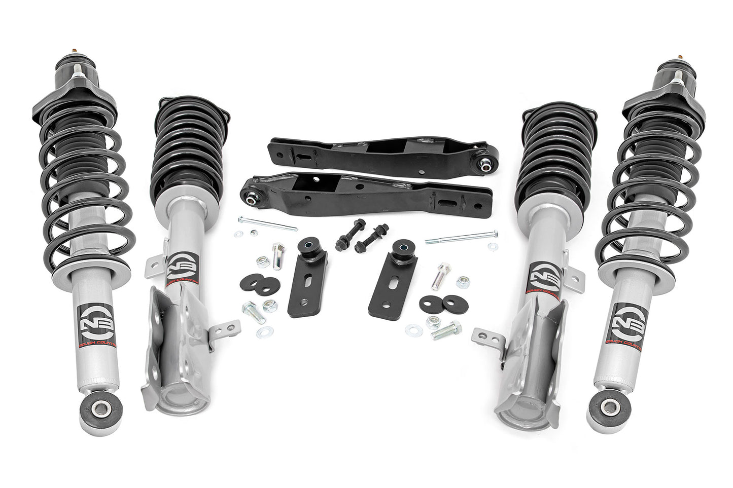 Rough Country 2 Inch Lift Kit N3 Struts 10-17 Jeep Patriot 4WD Rough Country