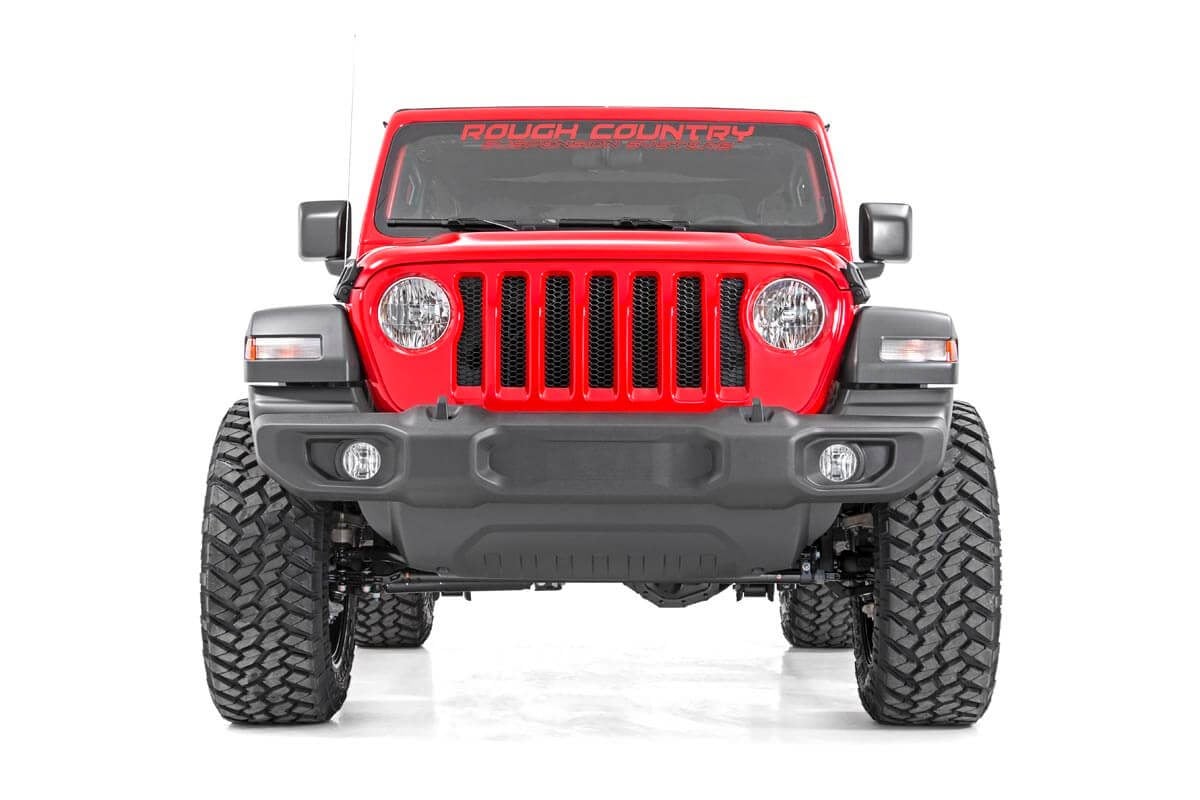 2.5 Inch Lift Kit Coils M1 Jeep Wrangler Unlimited Non-Rubicon 4WD (2018-2023) Rough Country-2