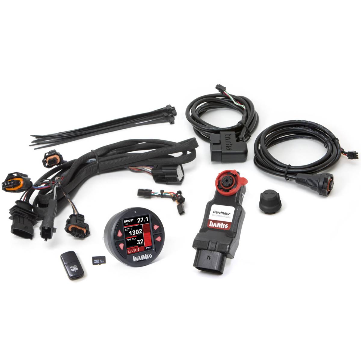 Derringer Tuner w/DataMonster includes ActiveSafety and iDash 1.8 DataMonster for 14-18 Ram 1500 3.0L EcoDiesel and Grand Cherokee 3.0L EcoDiesel Banks Power-1