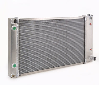 Radiator Direct-Fit Polished Finish for 88-99 Chevrolet/GM C/K 1500/2500/3500 Pickups w/Dual Coolers Radiator Be Cool