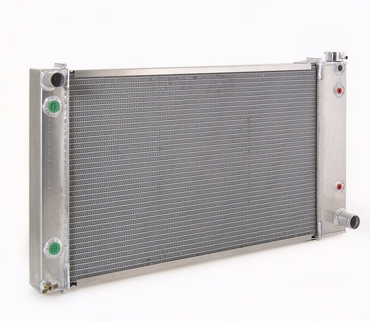 Radiator Direct-Fit Polished Finish for 88-99 Chevrolet/GM C/K 1500/2500/3500 Pickups w/Dual Coolers Radiator Be Cool