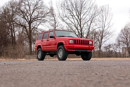 3 Inch Lift Kit SII RR AAL M1 Jeep Cherokee XJ 2WD/4WD (1984-2001) Rough Country-4