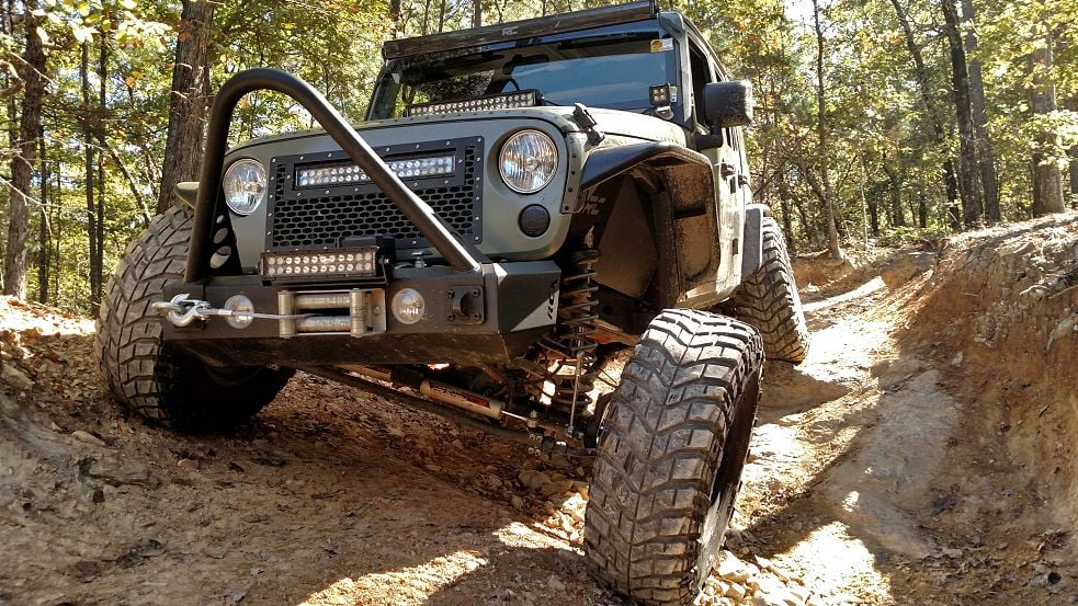 4 Inch Lift Kit X-Series M1 Jeep Wrangler Unlimited 2WD/4WD (2007-2018) Rough Country-3