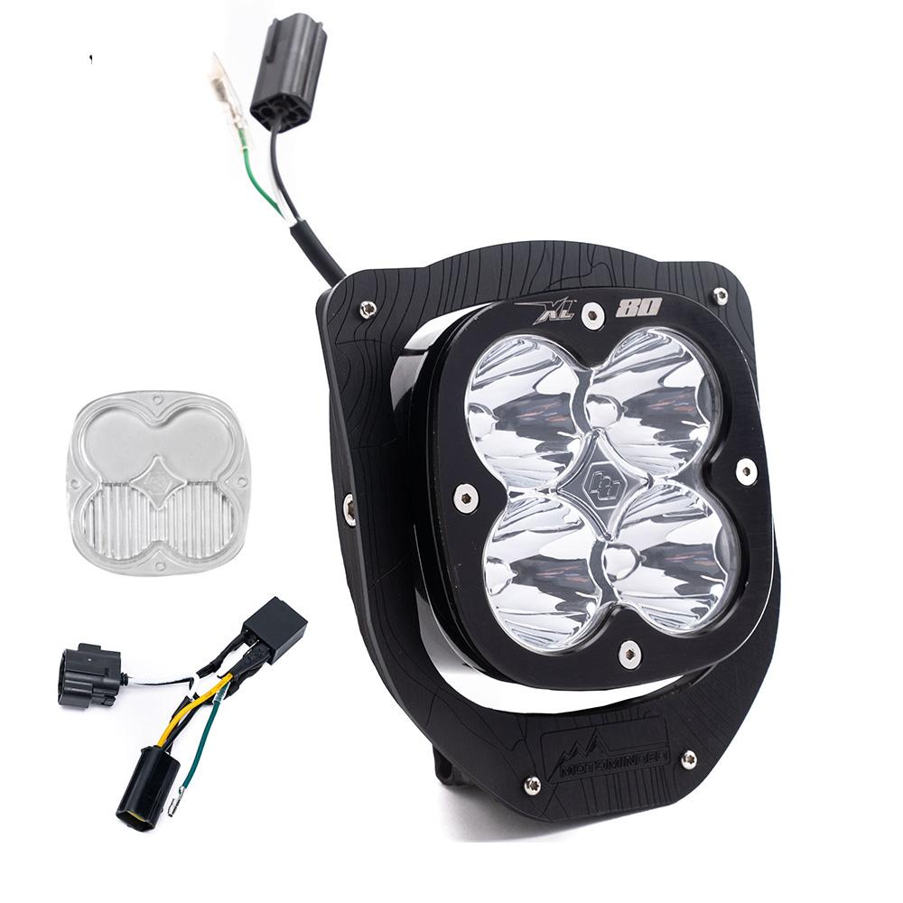 Husqvar XL80 D/C Headlight Kit w/ Hi-Low Harness 2024 FE 350S FE 501S Spot Clear Baja Designs