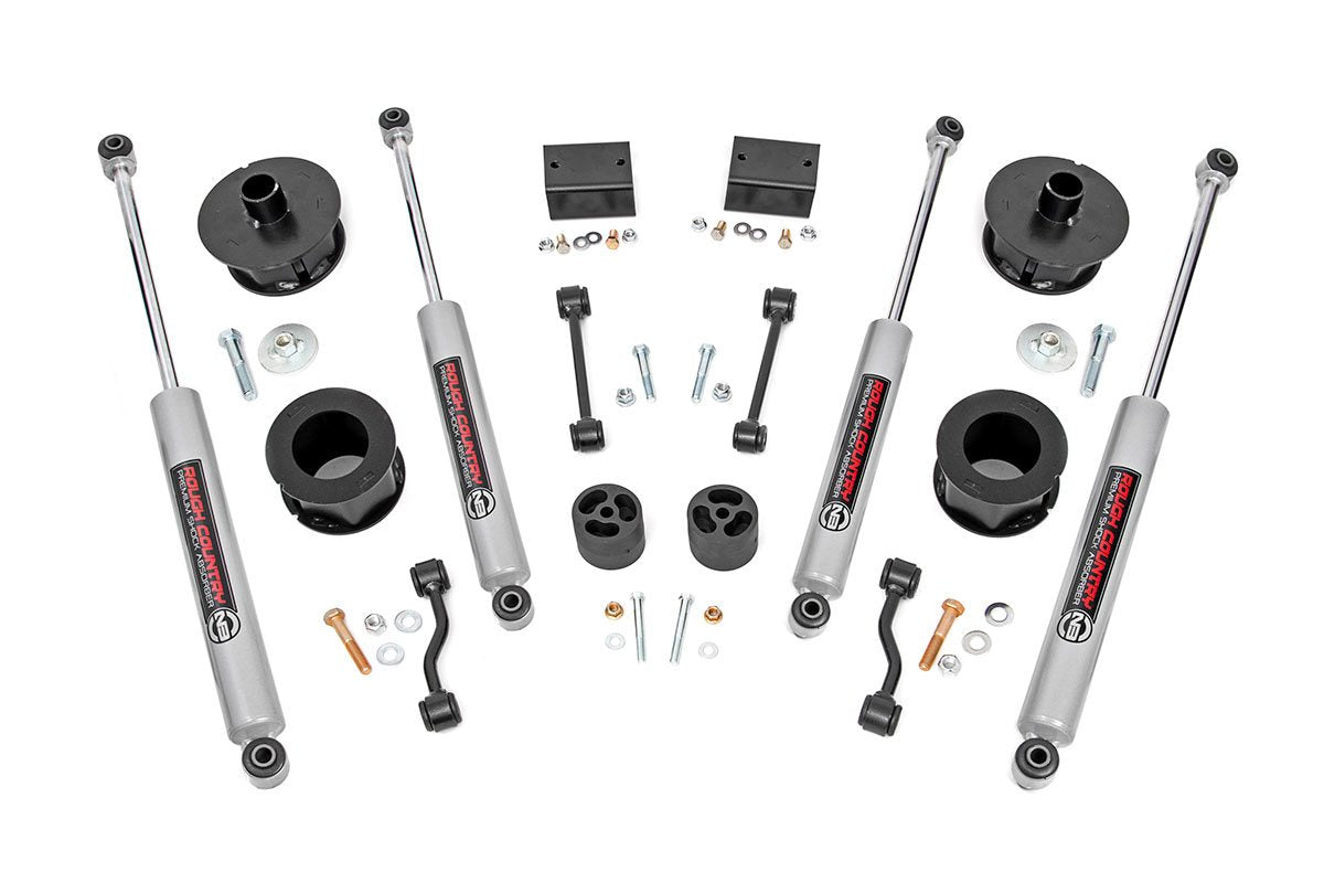 Rough Country 2.5 Inch Jeep Suspension Lift Kit 18-20 Wrangler JL 2/4 Door Rough Country