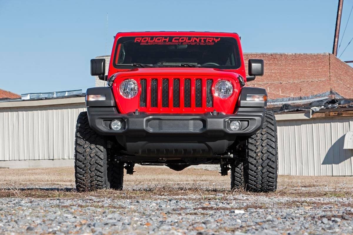 2.5 Inch Lift Kit Coils M1R Jeep Wrangler Unlimited Rubicon 4WD (2018-2023) Rough Country-5