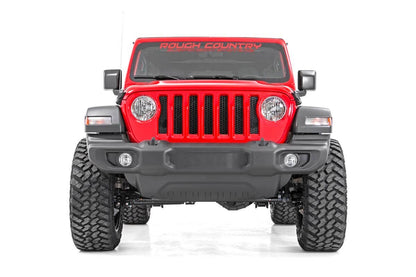 2.5 Inch Jeep Suspension Lift Kit V2 Shocks & Springs 18-20 Wrangler JL Rough Country-1