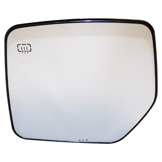 Left Mirror Glass for 07-17 Jeep MK Patriot w/ Power, Heated, Fold-Away Mirrors Crown Automotive