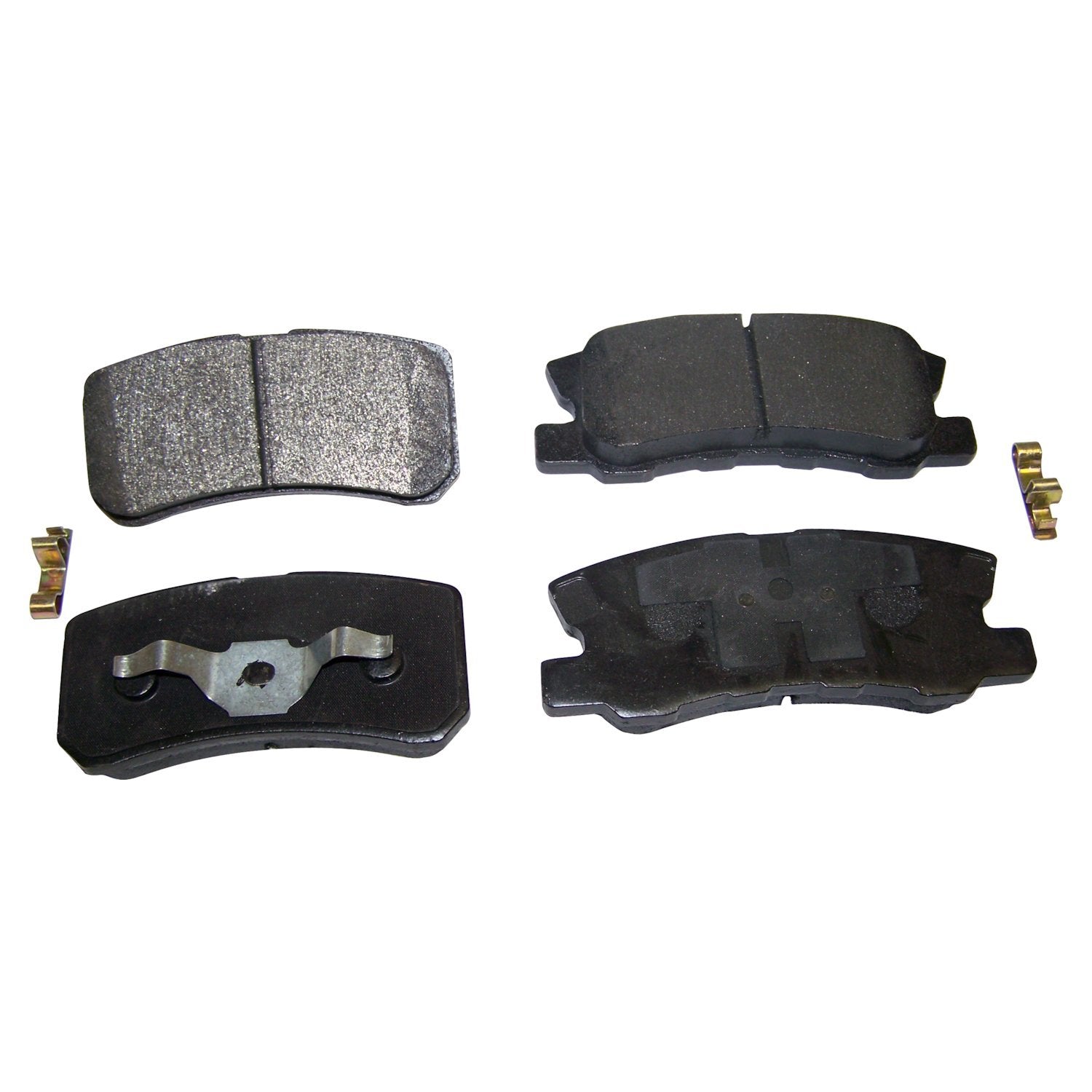 Rear Brake Pad Set for 2007-2017 Jeep MK Compass / Patriot w/ 11.89 Inch Rotors Crown Automotive