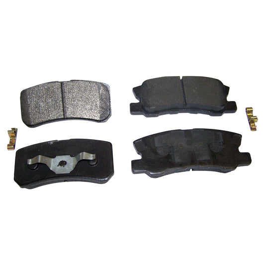 Rear Brake Pad Set for 2007-2017 Jeep MK Compass / Patriot w/ 11.89 Inch Rotors Crown Automotive