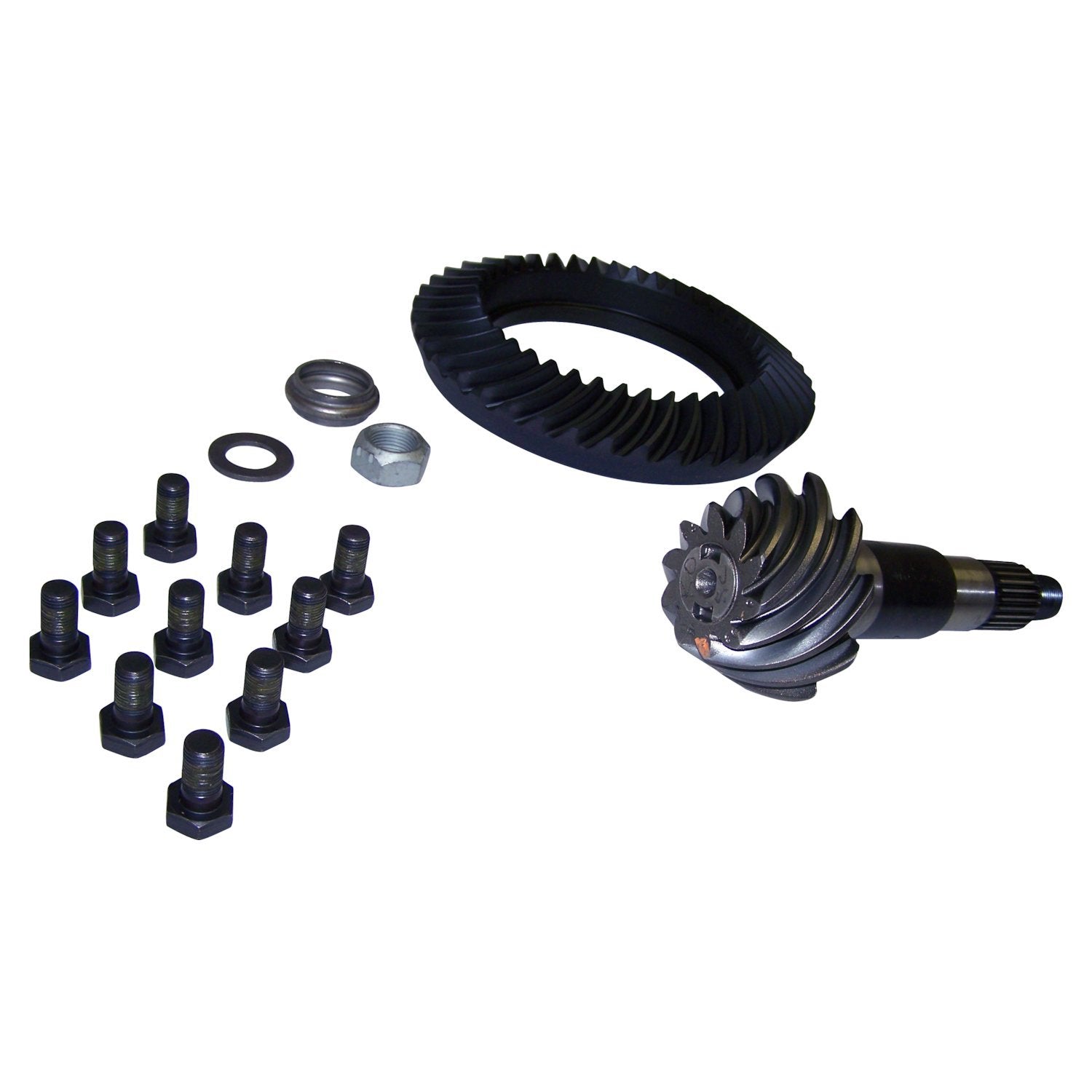 D44 Rear Axle Ring & Pinion Kit for Jeep JK Wrangler w/ 1/2 Inch Ring Gear Bolts 4.10 Ratio Crown Automotive