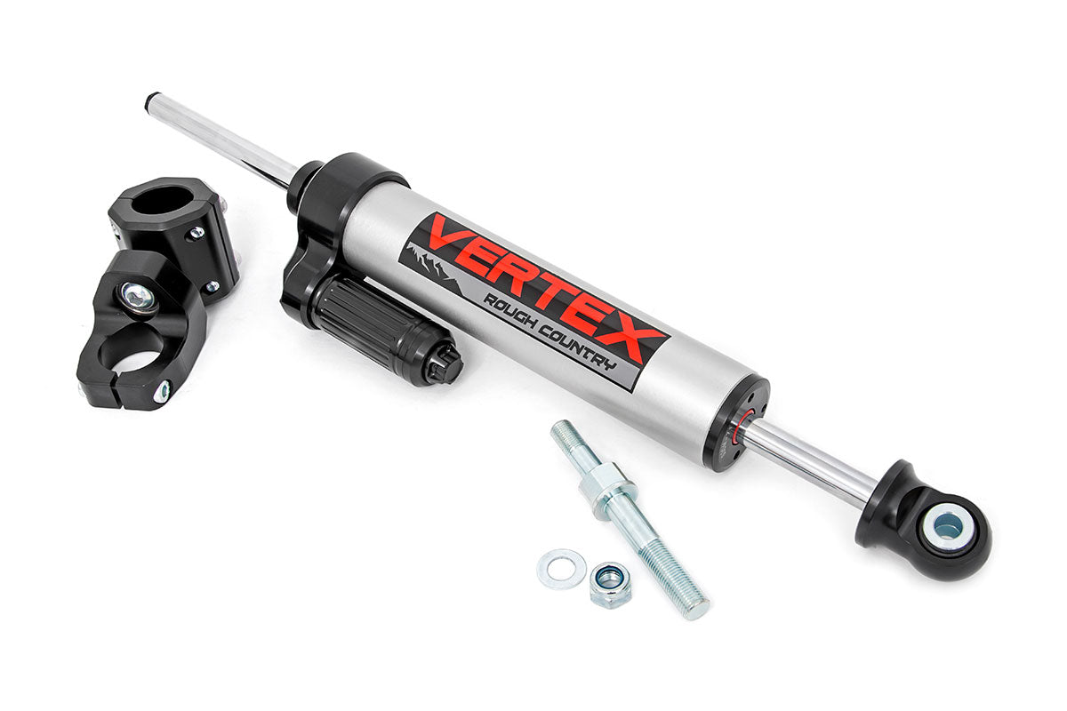 Rough Country Vertex Steering Stabilizer Pass-Through 07-18 Jeep Wrangler JK Rough Country