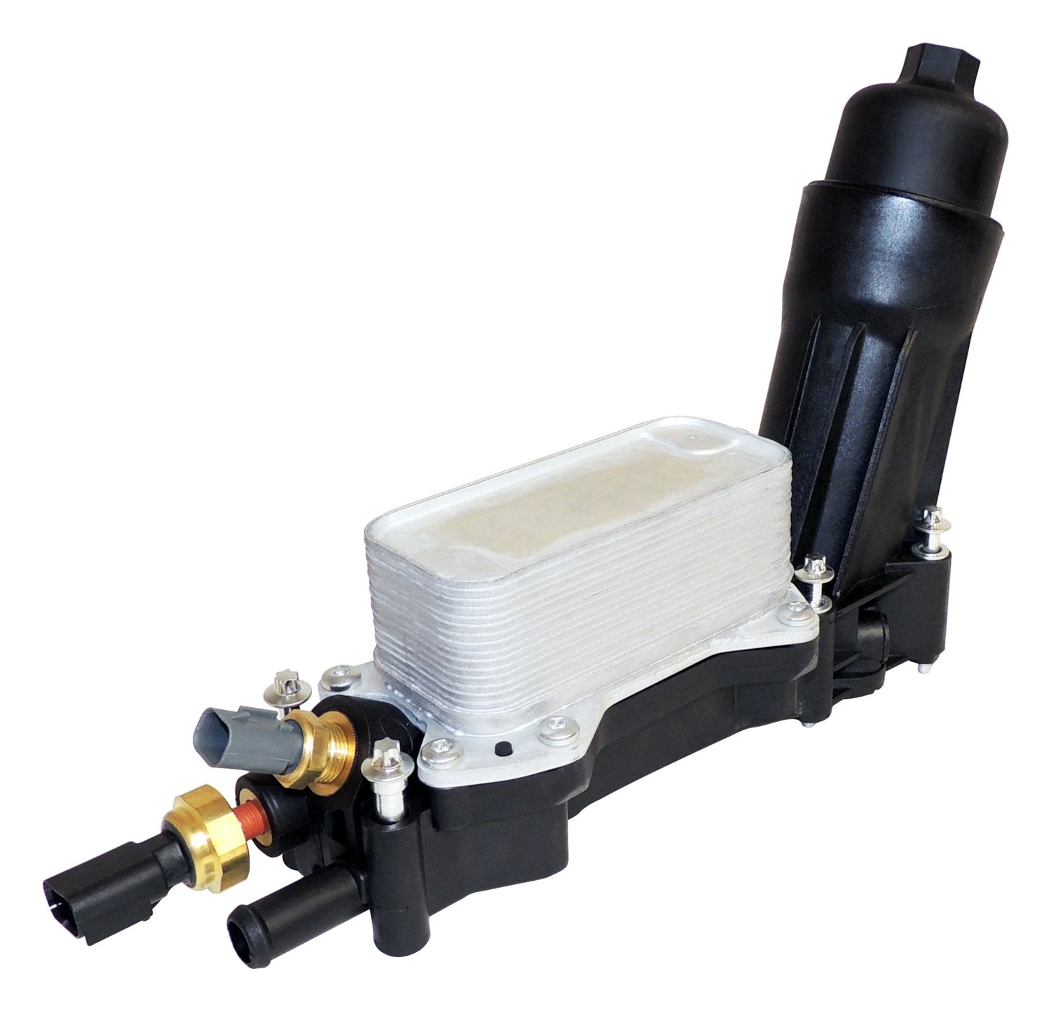 Engine Oil Filter & Cooler Assembly for 14-16 Jeep JK, WK, & KL w/ V6 Engine Crown Automotive