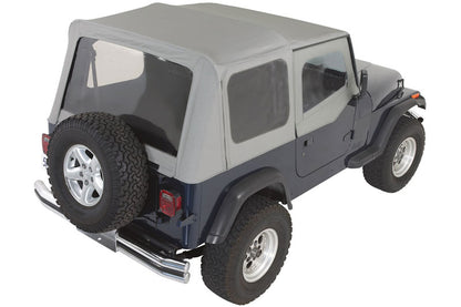 Complete Soft Top with Frame & Hardware for 1976-1986 Jeep CJ7, 1987-1995 Jeep Wrangler YJ Rampage-13