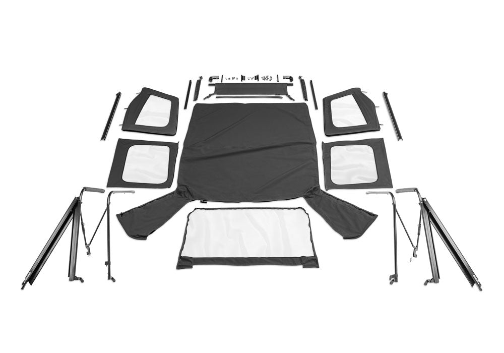 Complete Soft Top with Frame & Hardware for 1976-1986 Jeep CJ7, 1987-1995 Jeep Wrangler YJ Rampage-12