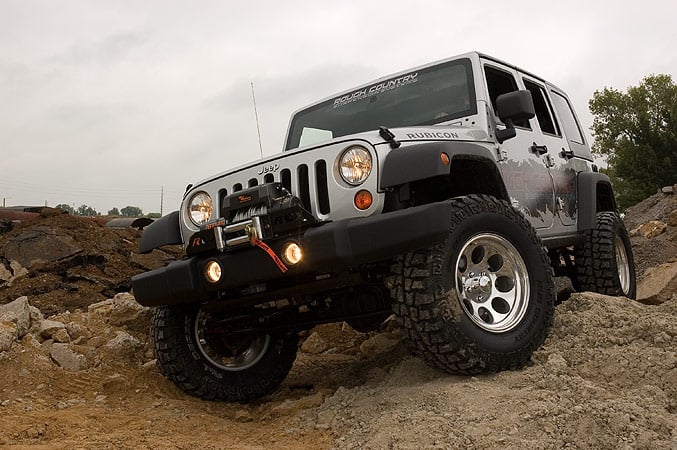 4 Inch Lift Kit M1R Jeep Wrangler Unlimited 2WD/4WD (2007-2018) Rough Country-2