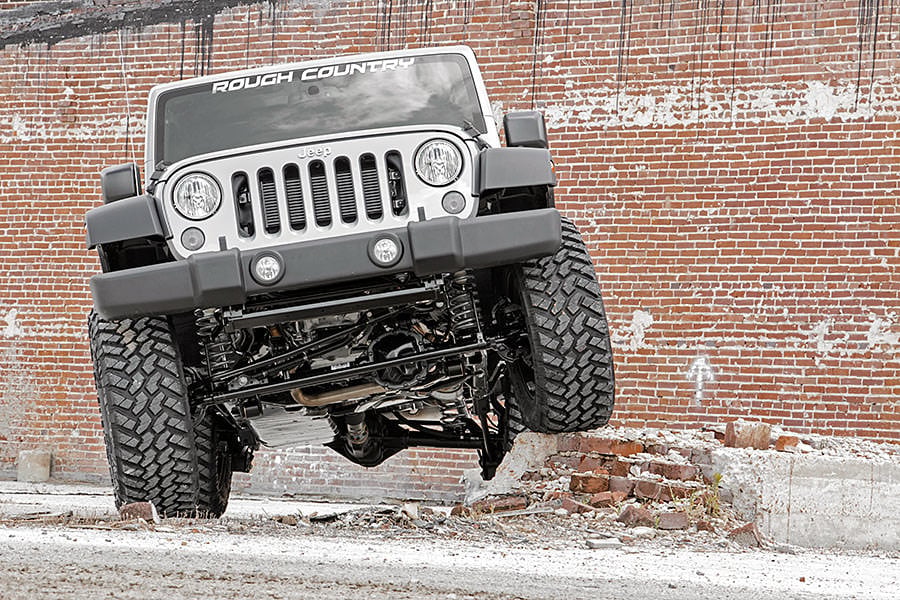 4 Inch Lift Kit M1R Jeep Wrangler Unlimited 2WD/4WD (2007-2018) Rough Country-5