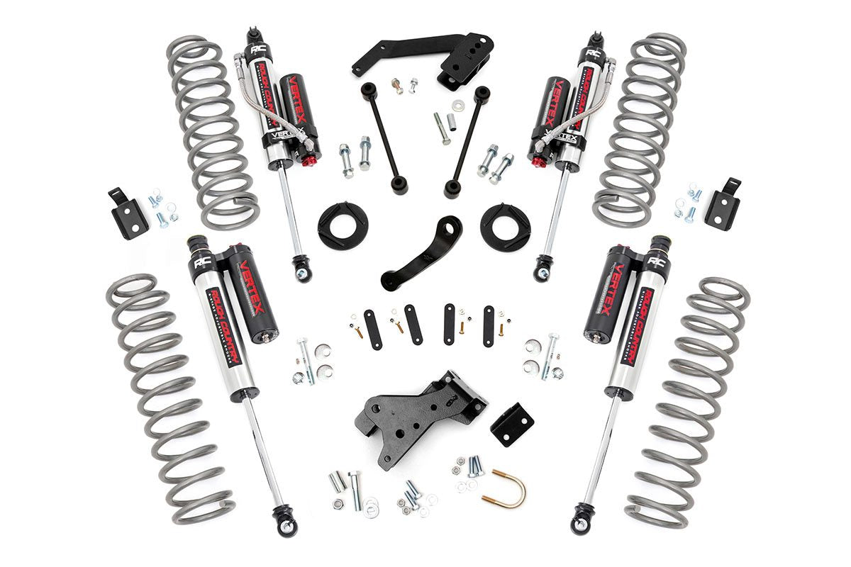 Rough Country 4 Inch Jeep Suspension Lift Kit Vertex 07-18 Wrangler JK Rough Country
