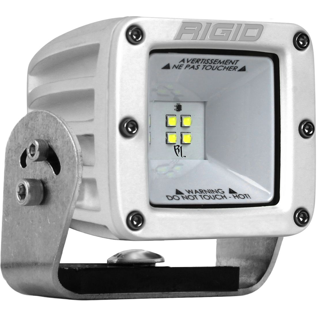 2x2 115 Degree DC Power Scene Light White Housing Rigid Industries