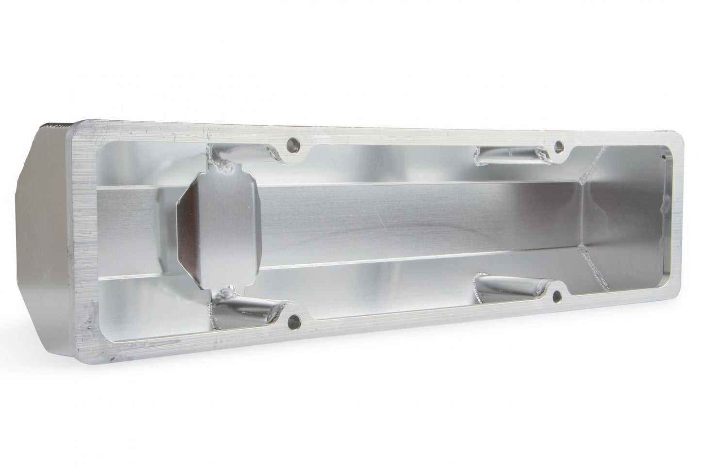 Fabricated Aluminum Valve Covers Silver Finish Fits 1960-1986 Chevrolet 262-400 Gen I Small Block Mr Gasket-1