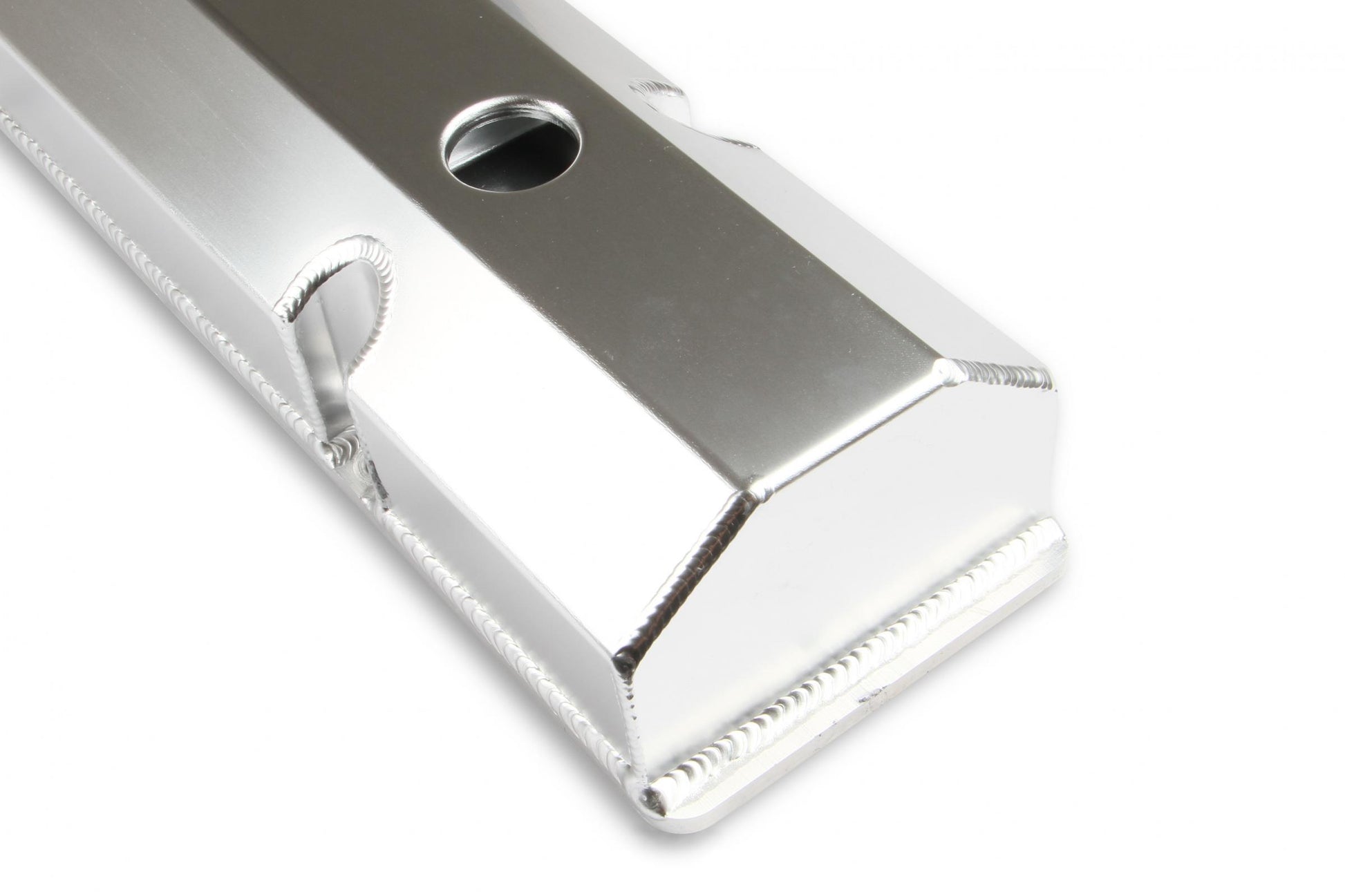 Fabricated Aluminum Valve Covers Silver Finish Fits 1960-1986 Chevrolet 262-400 Gen I Small Block Mr Gasket-2