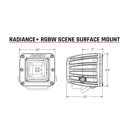 Radiance Plus Scene RGBW Surface Mount Pair Rigid Industries-2