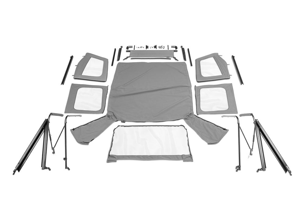 Complete Soft Top with Frame & Hardware for 1987-1995 Jeep Wrangler YJ Rampage-14