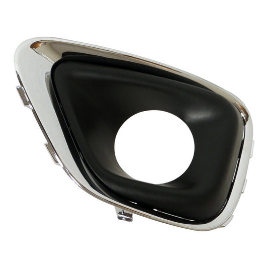 Left Chrome Fog Lamp Bezel for 2014-2017 Jeep MK Compass Crown Automotive