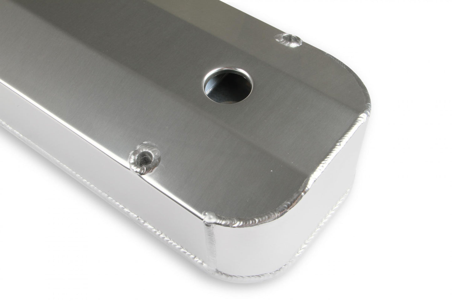 Fabricated Aluminum Valve Covers with Breather Holes Long Bolt Fits 1965-2000 Chevrolet 396-454 Big Block Mr Gasket-2
