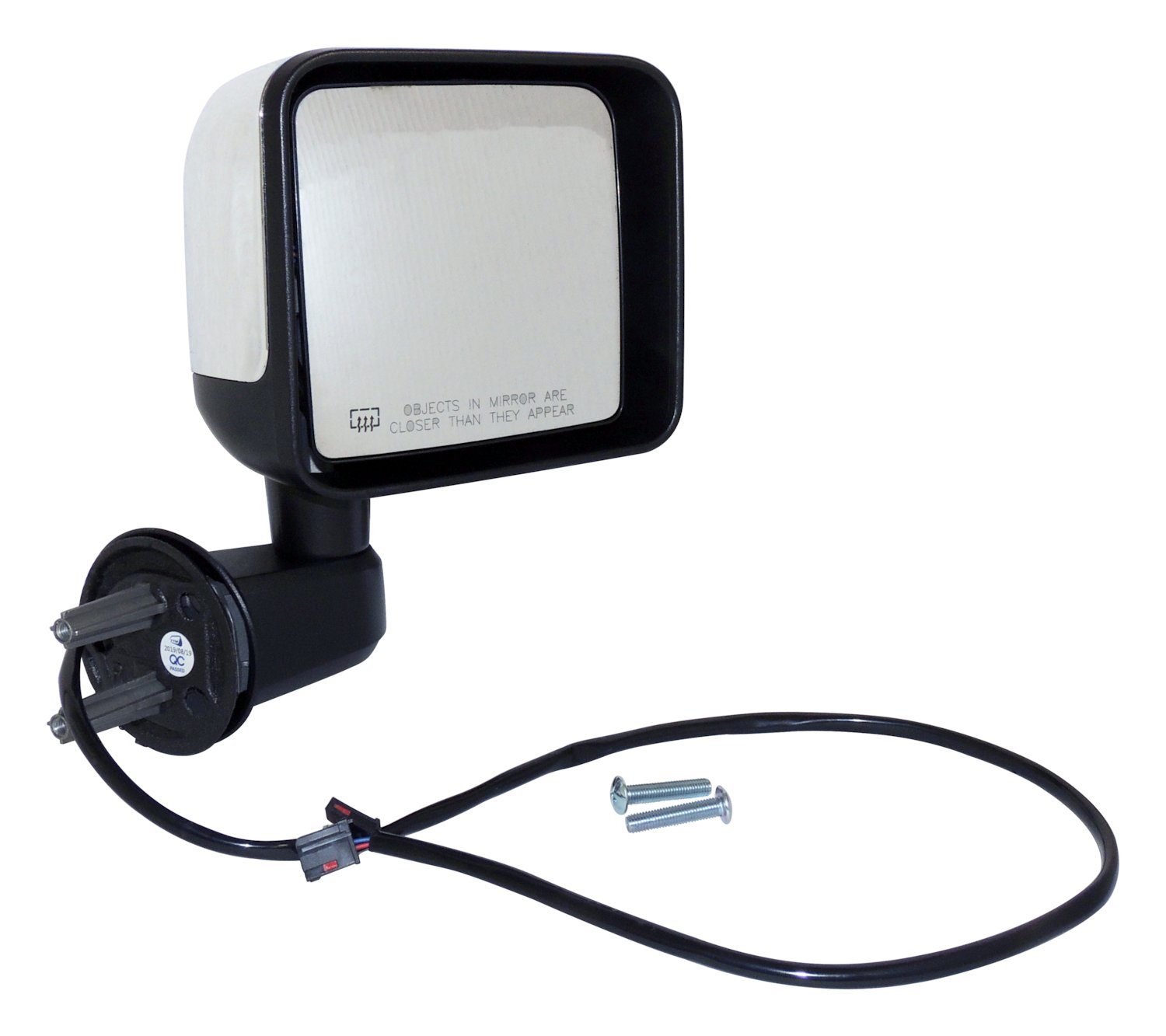 Right Power, Heated, Manual Folding Mirror for 15-18 Jeep JK Wrangler LHD Crown Automotive
