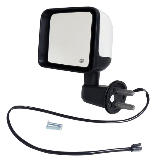 Left Power, Heated, Manual Folding Mirror for 2015-2018 Jeep JK Wrangler LHD Crown Automotive